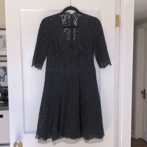 Carolina Herrera Floral Lace Dress